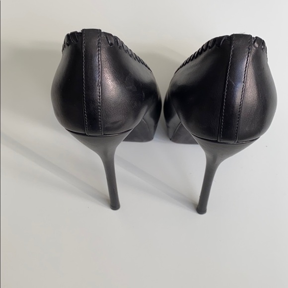 Gucci Black Leather Peep Toe stilettos - Picture 12 of 16